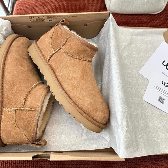 UGG Classic Ultra Mini Boots chestnut - Picture 3 of 9